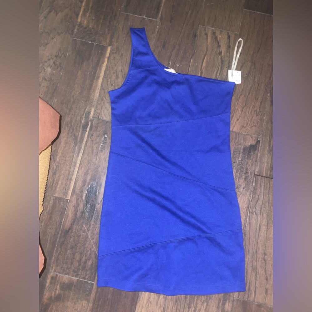 Xxi ; Blue One Shoulder Dress